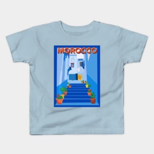 Morocco Travel Poster Kids T-Shirt